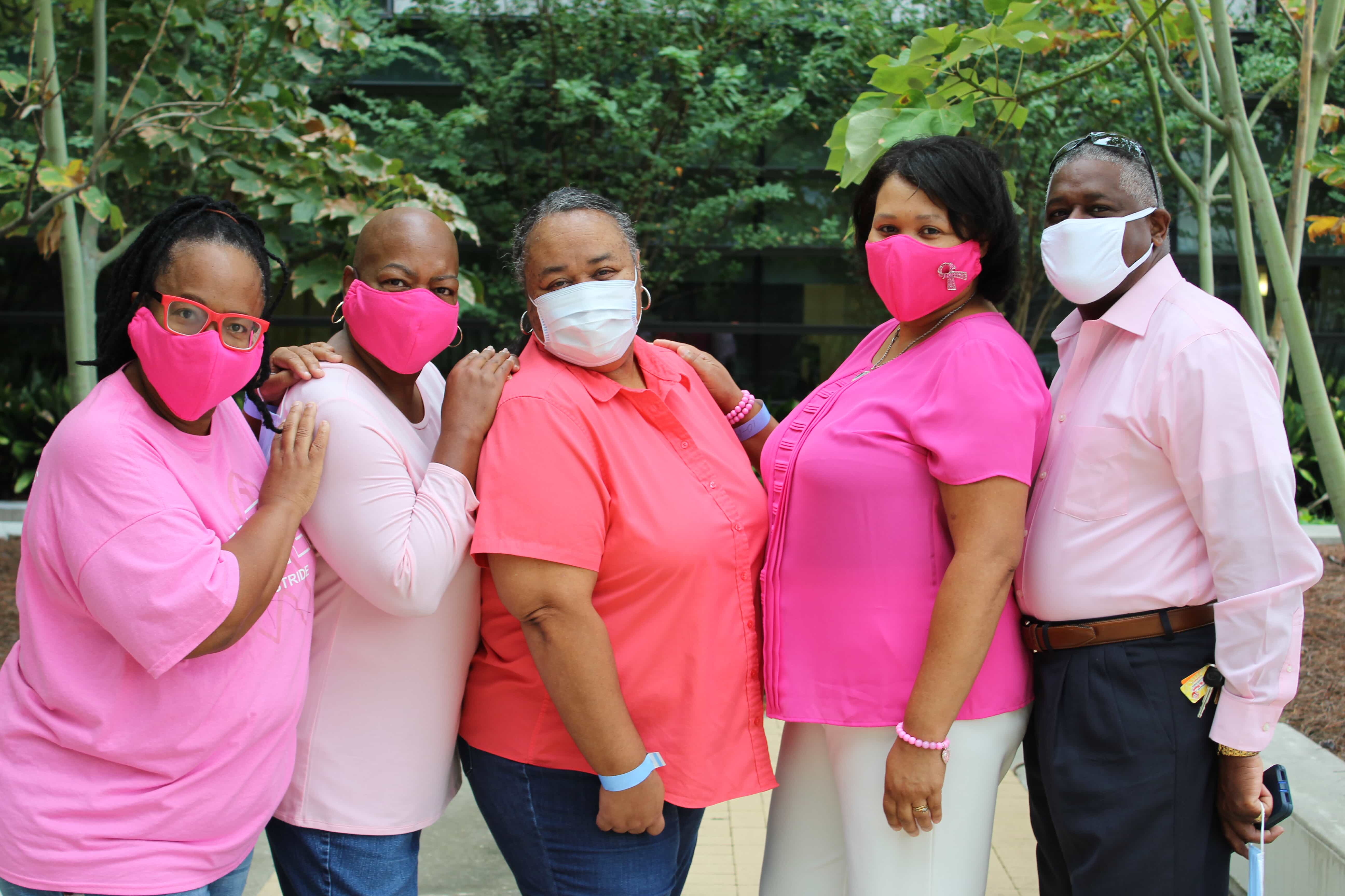 Group picture - all wearing face masks